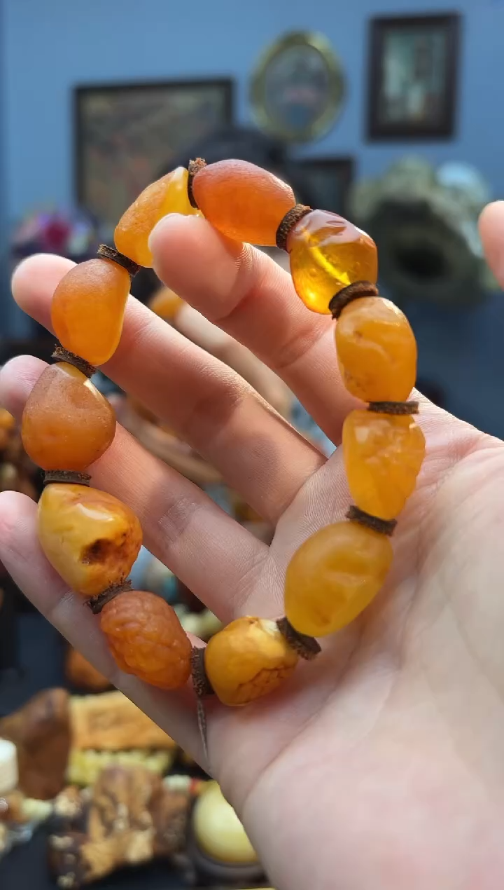手串琥珀未镶嵌手串