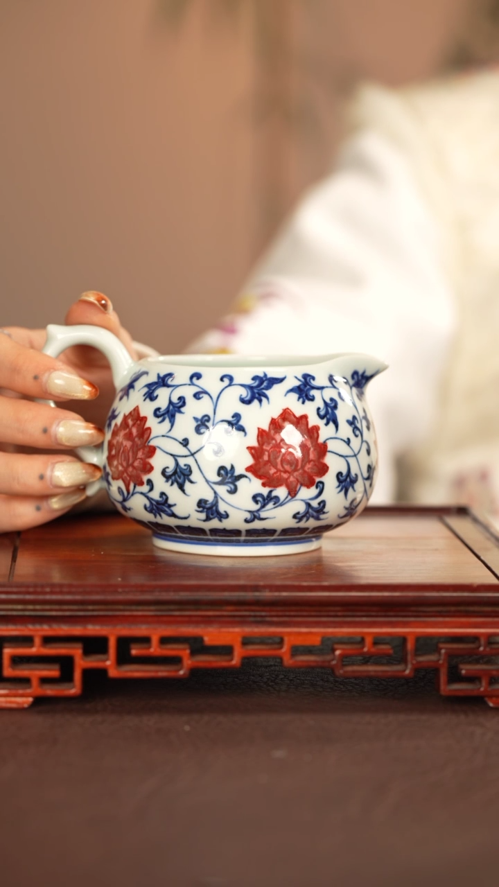 【闪购商品】公道杯永明尚玩景德镇手工手绘陶瓷