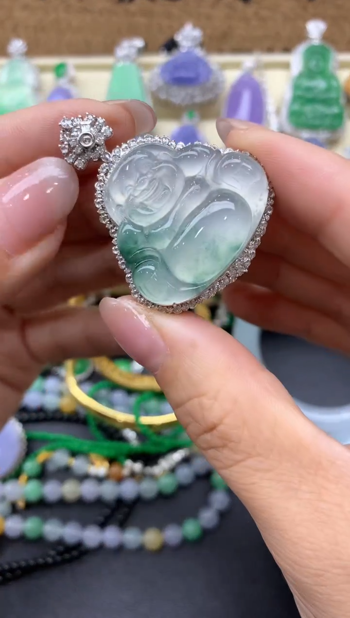 【闪购商品】翡翠颈饰18K金镶嵌539-中国好珍宝