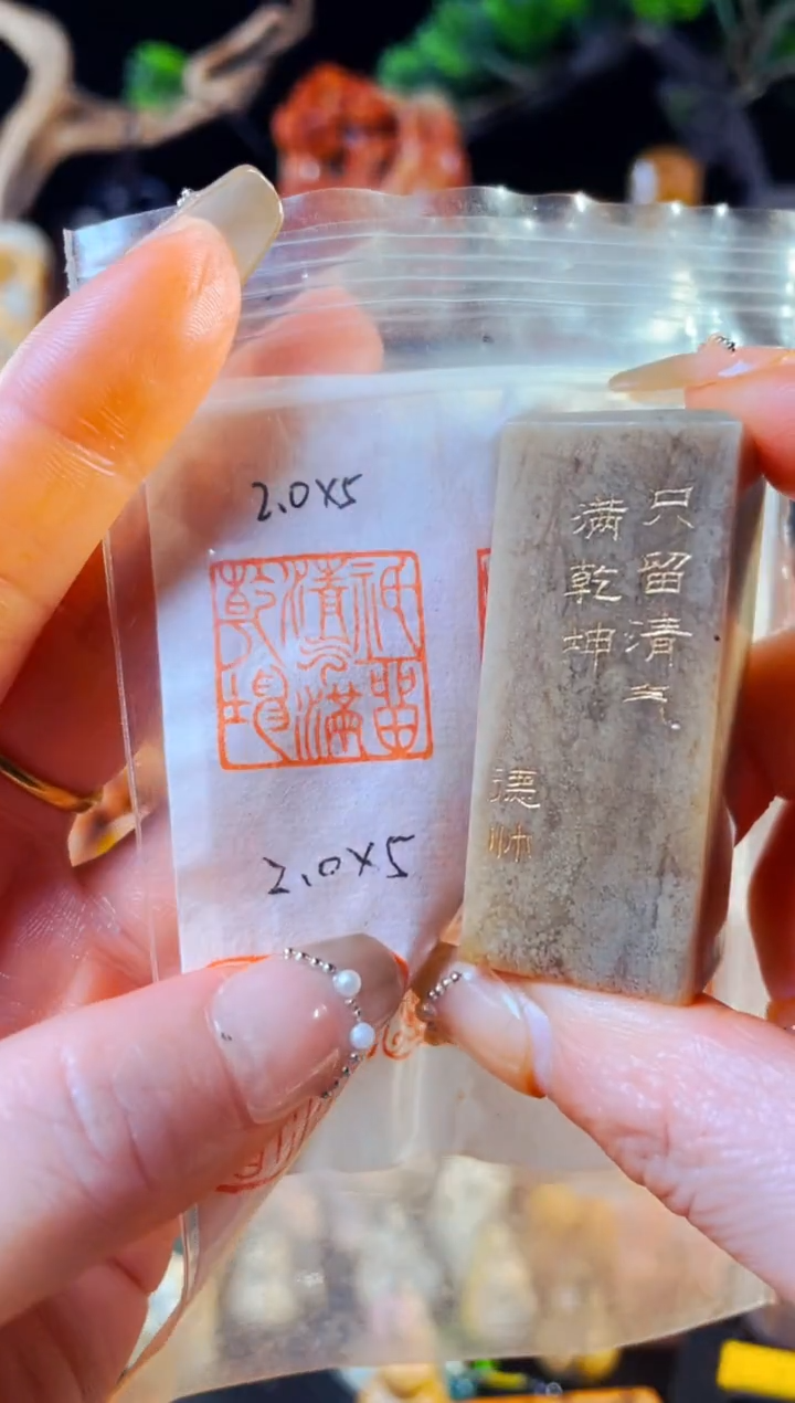 【闪购商品】巴林石印石手工篆刻《只留清气满乾坤》