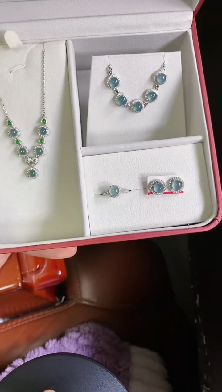 【闪购商品】翡翠颈饰银S925镶嵌0093