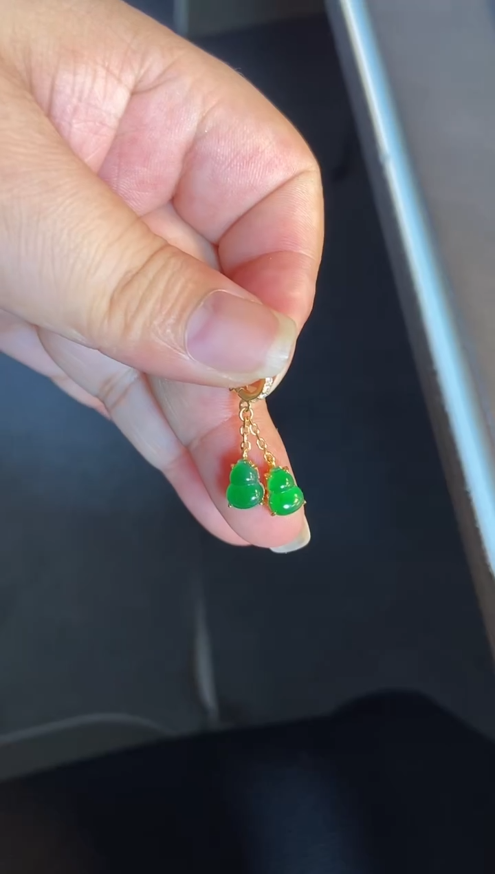 吊坠(不含链)银S925镶嵌翡翠1