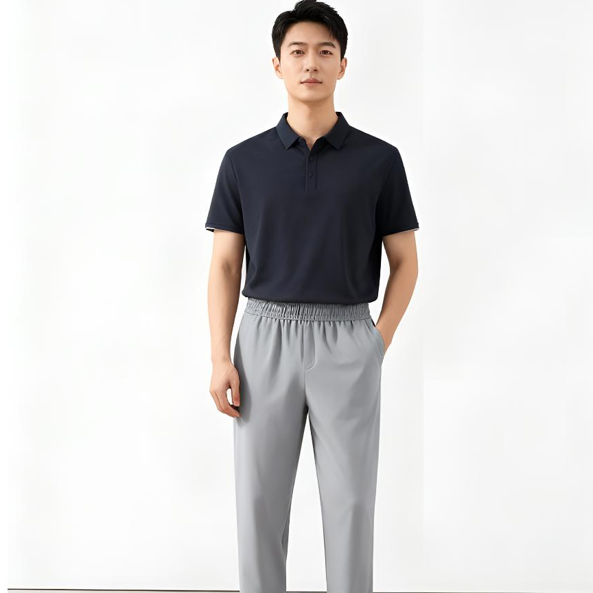 夏季薄款高弹冰感男士速干裤时尚百搭透气休闲裤 2381