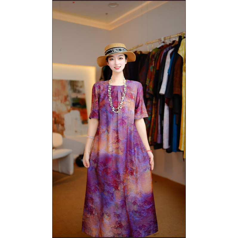 【绛紫云裳】新中式夏季专柜高端定制双面双穿国风风衣