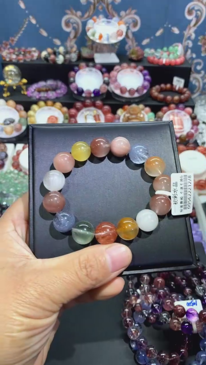 【闪购商品】水晶手串未镶嵌彩兔毛12+