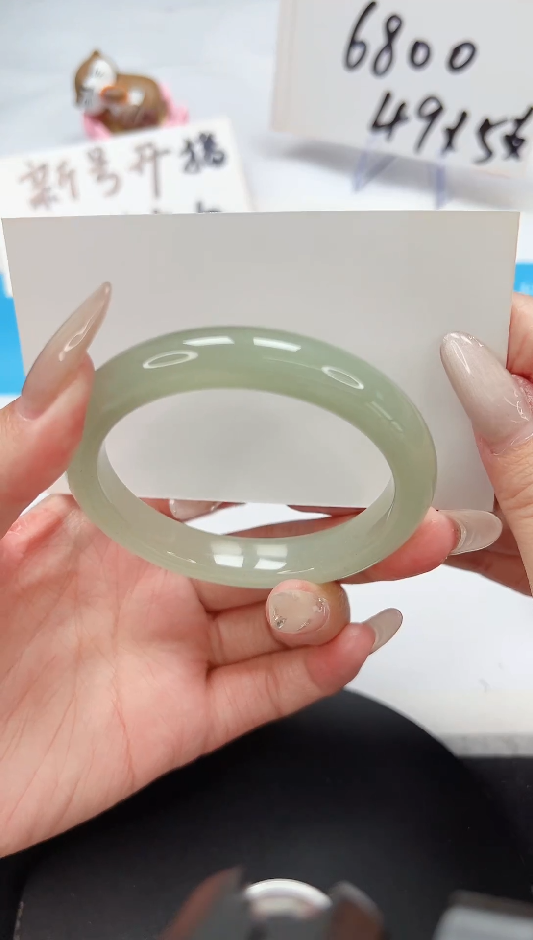 【闪购商品】石英质玉手镯未镶嵌A73-54.4