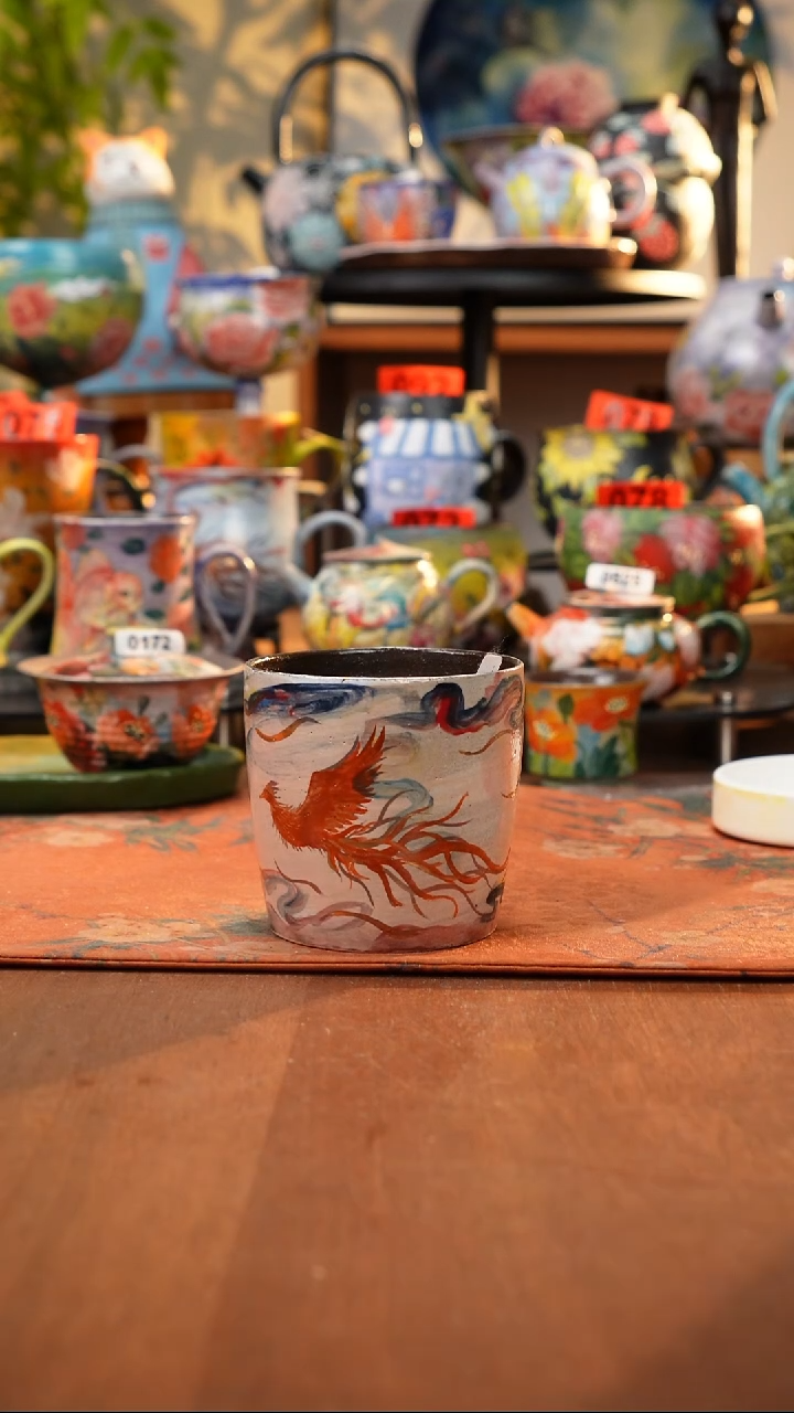 瓷片景德镇手工手绘576