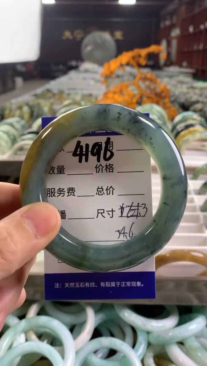 蛇纹石玉未镶嵌手镯4196