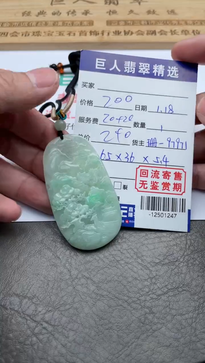 【闪购商品】翡翠颈饰未镶嵌-12501247