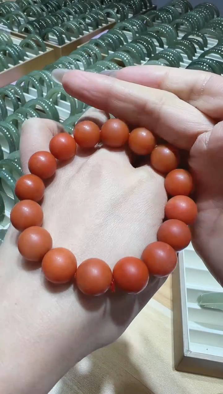 【闪购商品】南红玛瑙手链银S925镶嵌gs0731手串