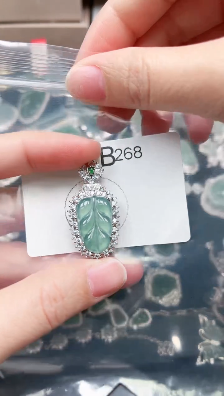 【闪购商品】翡翠颈饰未镶嵌268赠皮绳