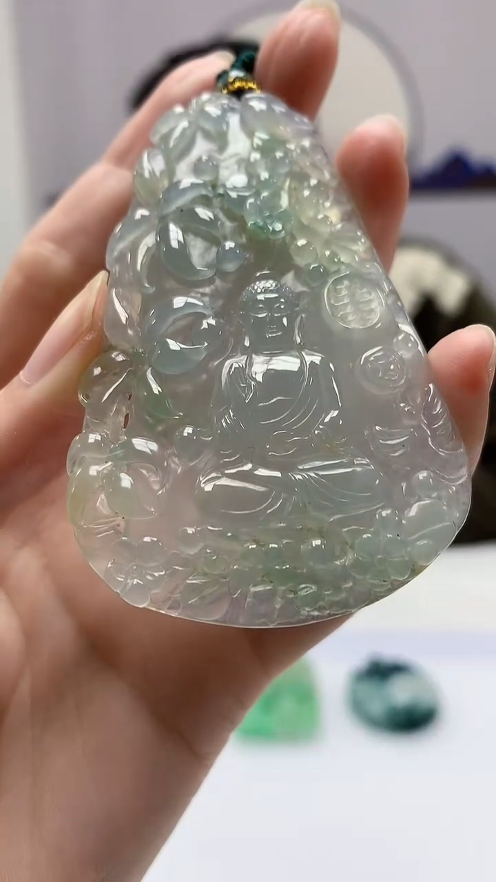 【闪购商品】定制翡翠未镶嵌5152zm-毛货挂件