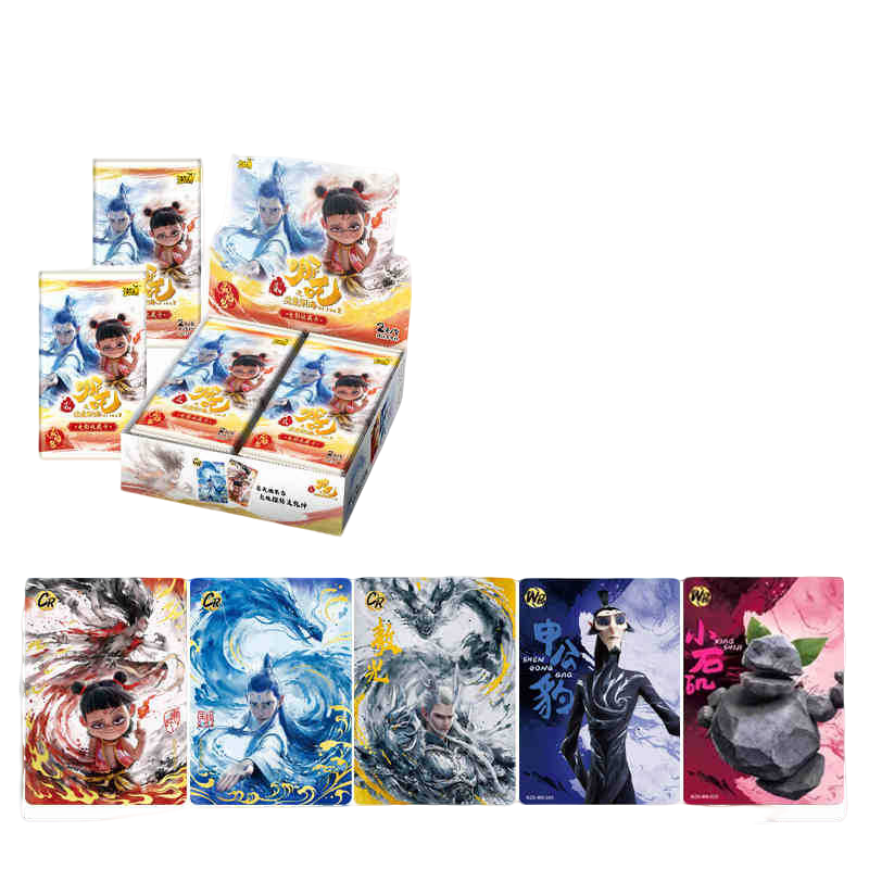 (许愿版）哪吒之魔童闹海电影收藏卡牌灵焰包哪吒卡包