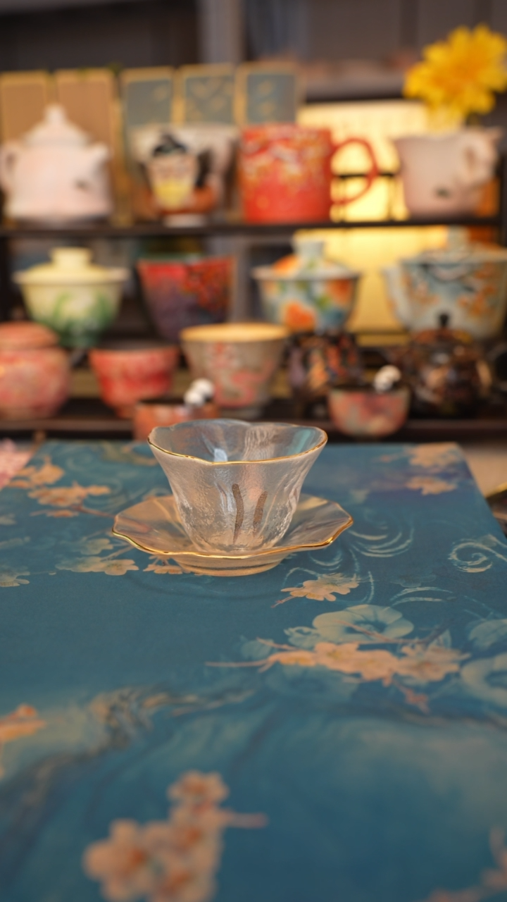 【闪购商品】福利品 咖啡琉璃套杯