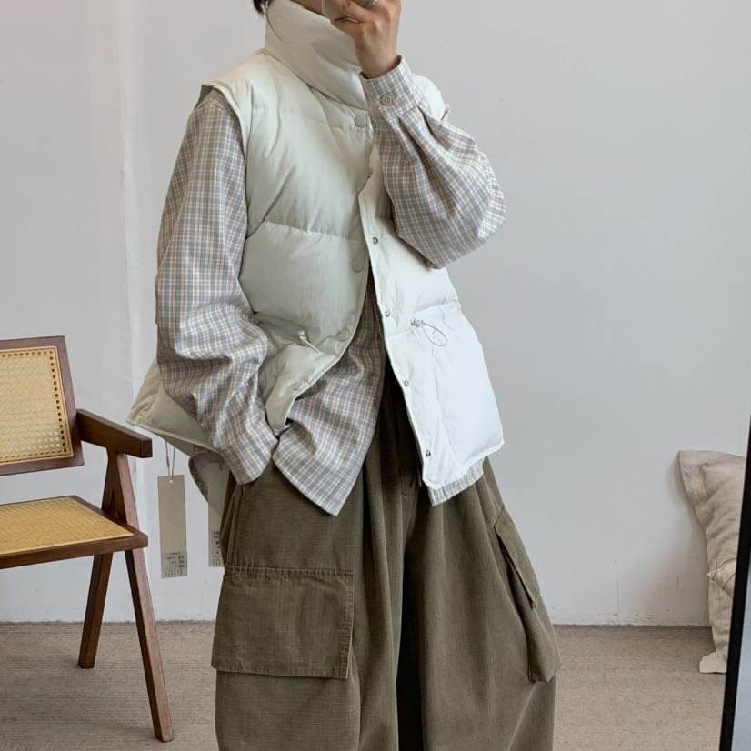 冬季新款韩版保暖时髦复古时尚洋气外穿气质百搭马甲825682