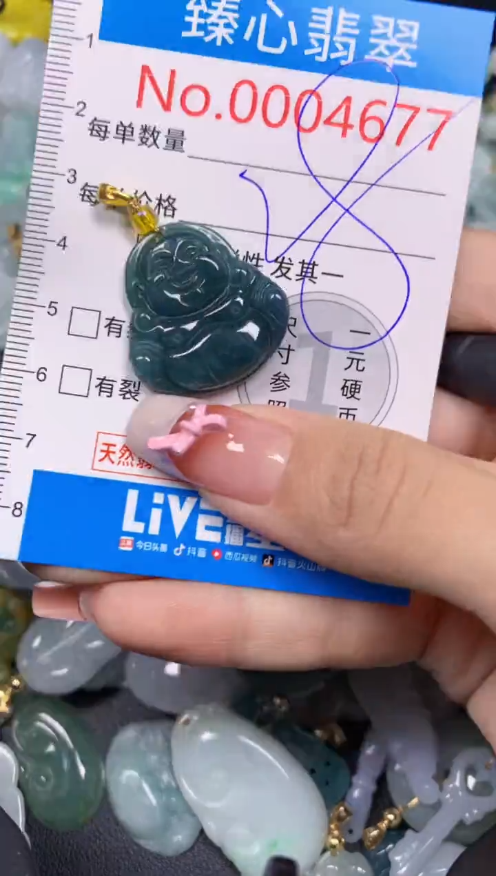 【闪购商品】翡翠颈饰未镶嵌含绳0004677