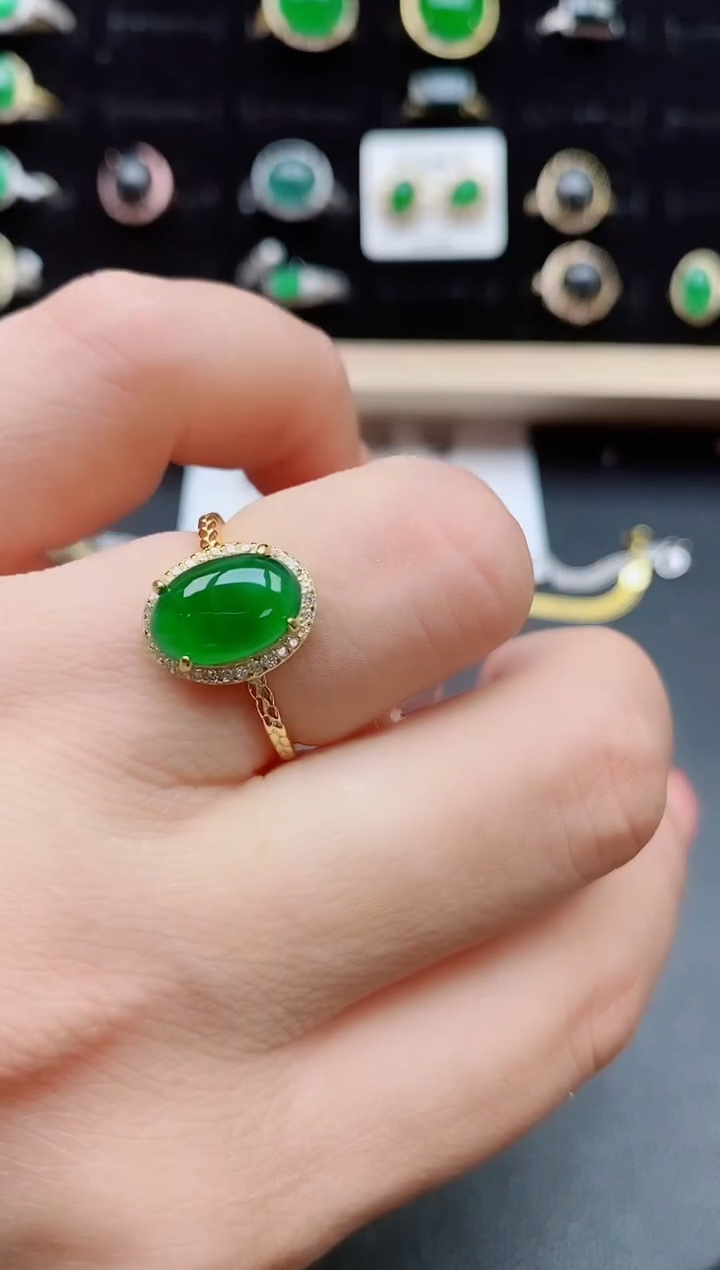 【闪购商品】翡翠戒指银S925镶嵌121212