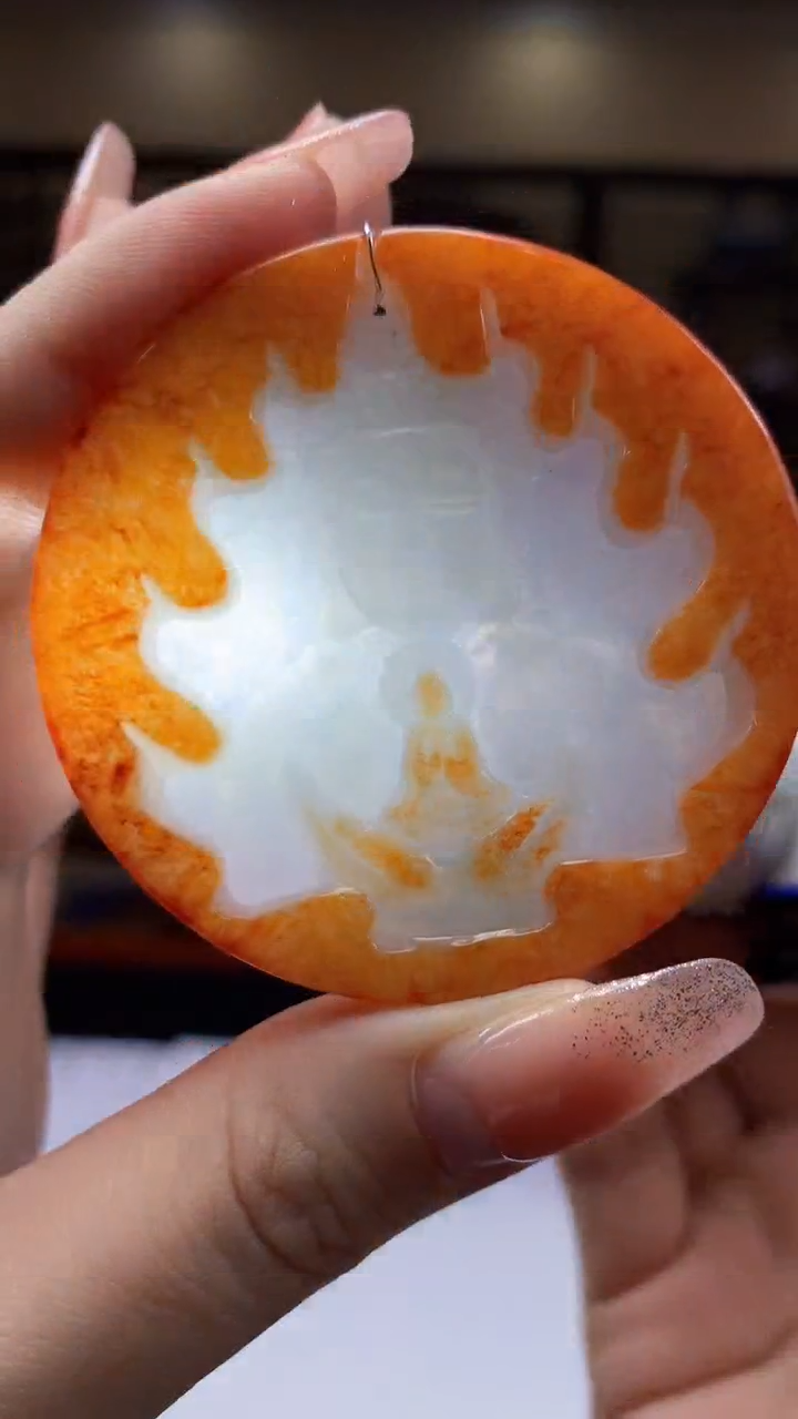 【闪购商品】定制翡翠未镶嵌1002hm-毛货挂件15