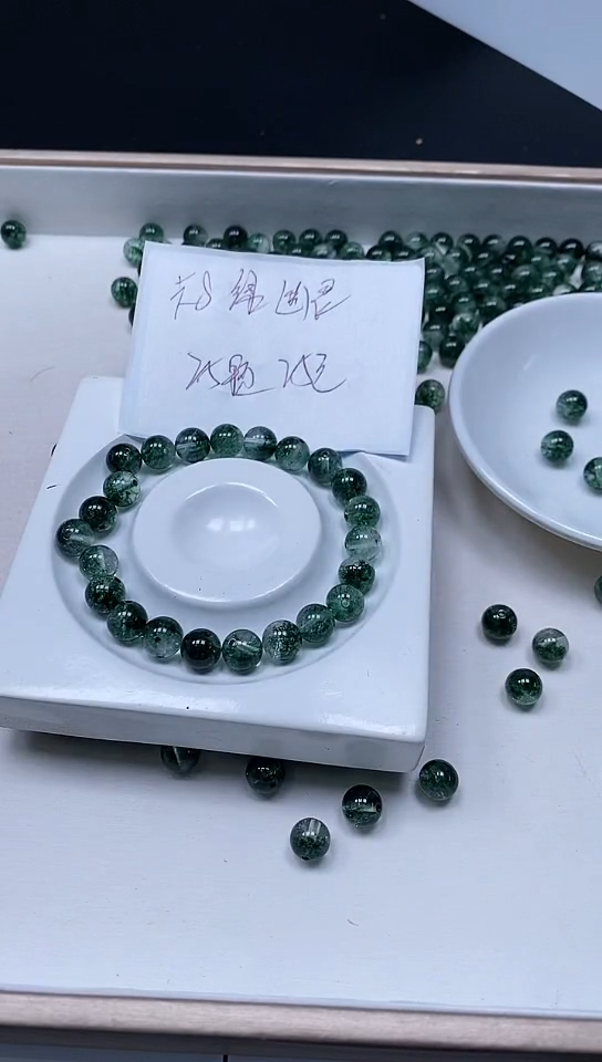 【闪购商品】散珠未镶嵌水晶A480 绿幽灵8mm25个25元