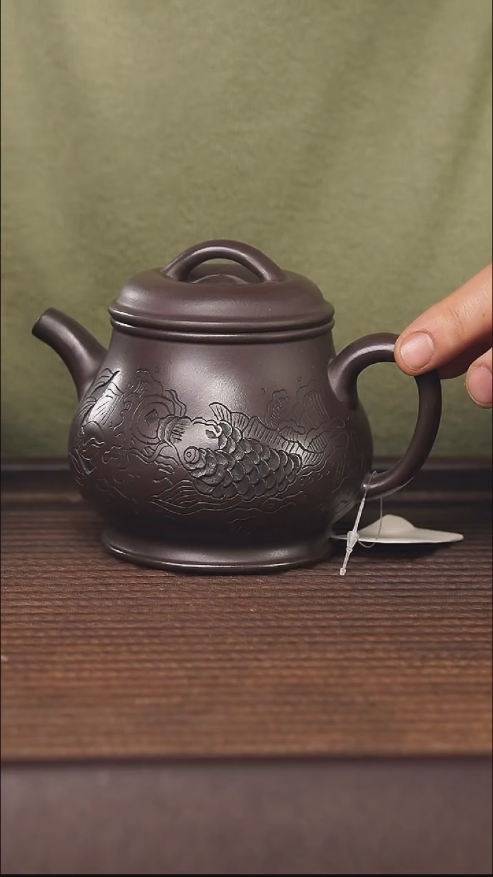 【闪购商品】紫砂茶壶240cc顾氏手工紫砂