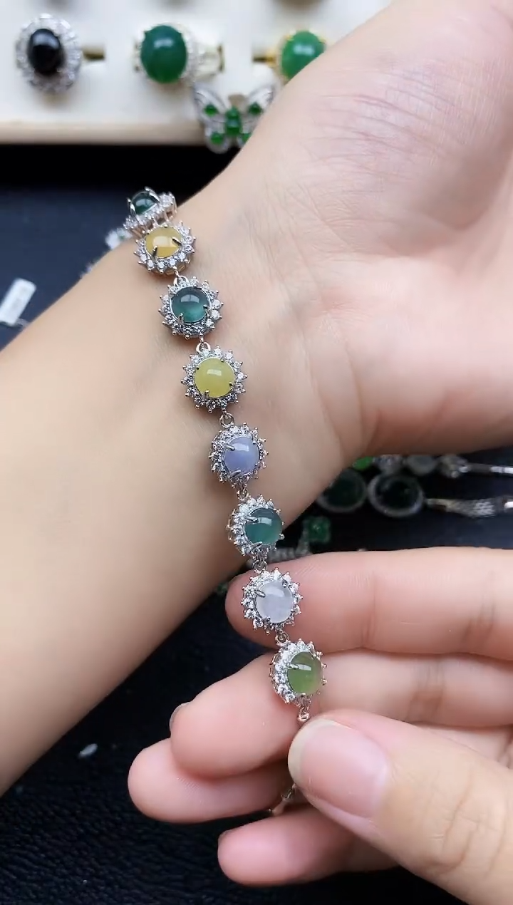 【闪购商品】翡翠戒指银S925镶嵌11111