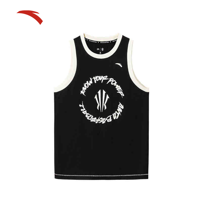 安踏欧文系列篮球背心男女同款夏季新款吸湿速干T恤官方健身上衣