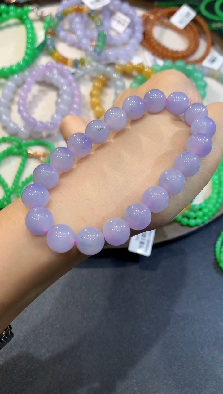 未镶嵌手串翡翠CHG多样性发其一