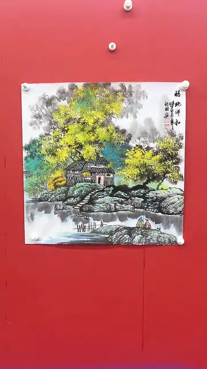 国画伴手礼-4平尺-手绘-纸本-国画