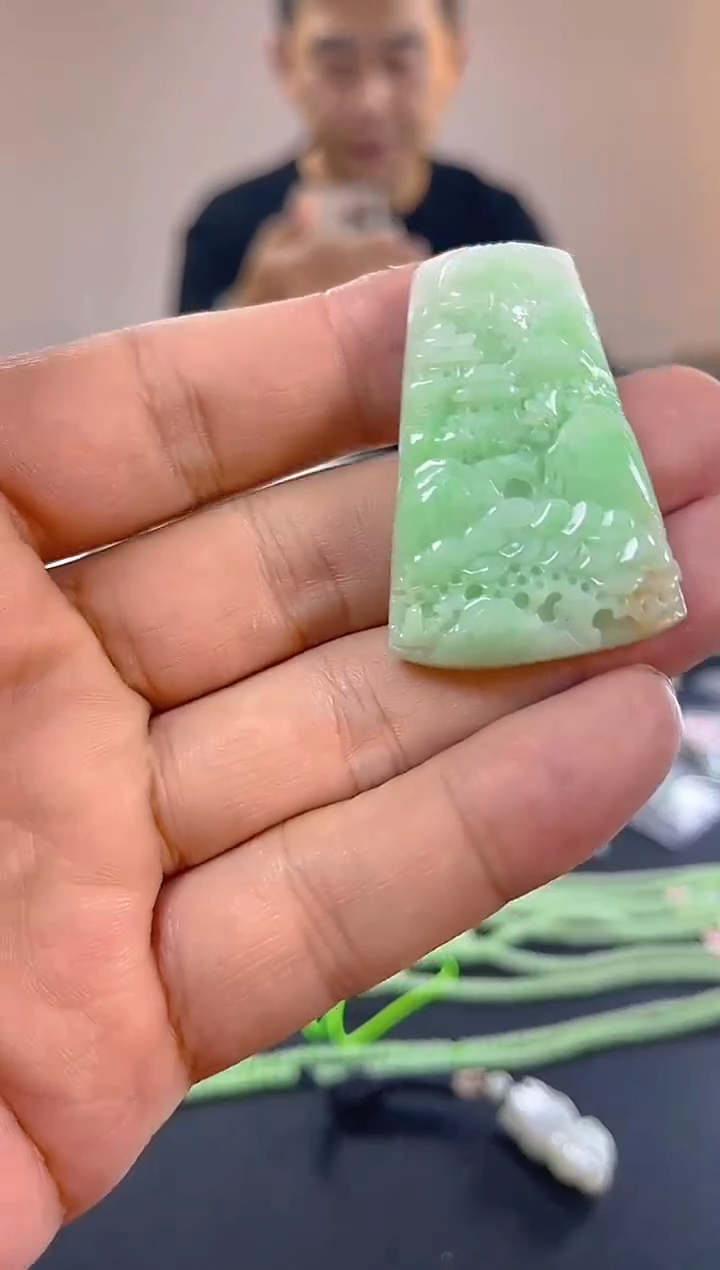 颈饰未镶嵌翡翠纯天然缅甸翡翠A货