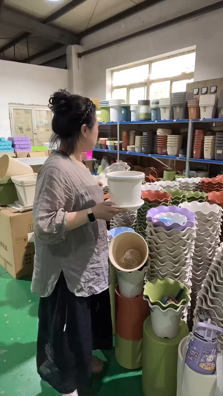 5套四季盆2号盆，白色