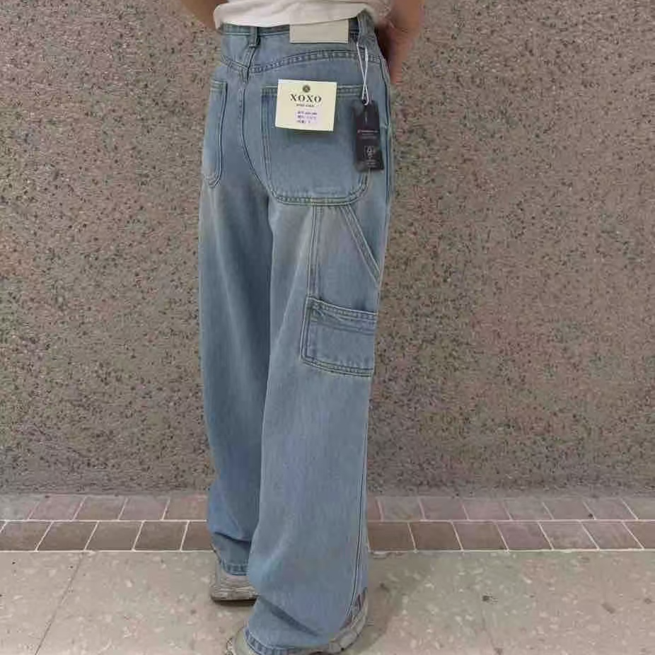 【 雨•美 推荐 】88118时尚百搭牛仔工装裤