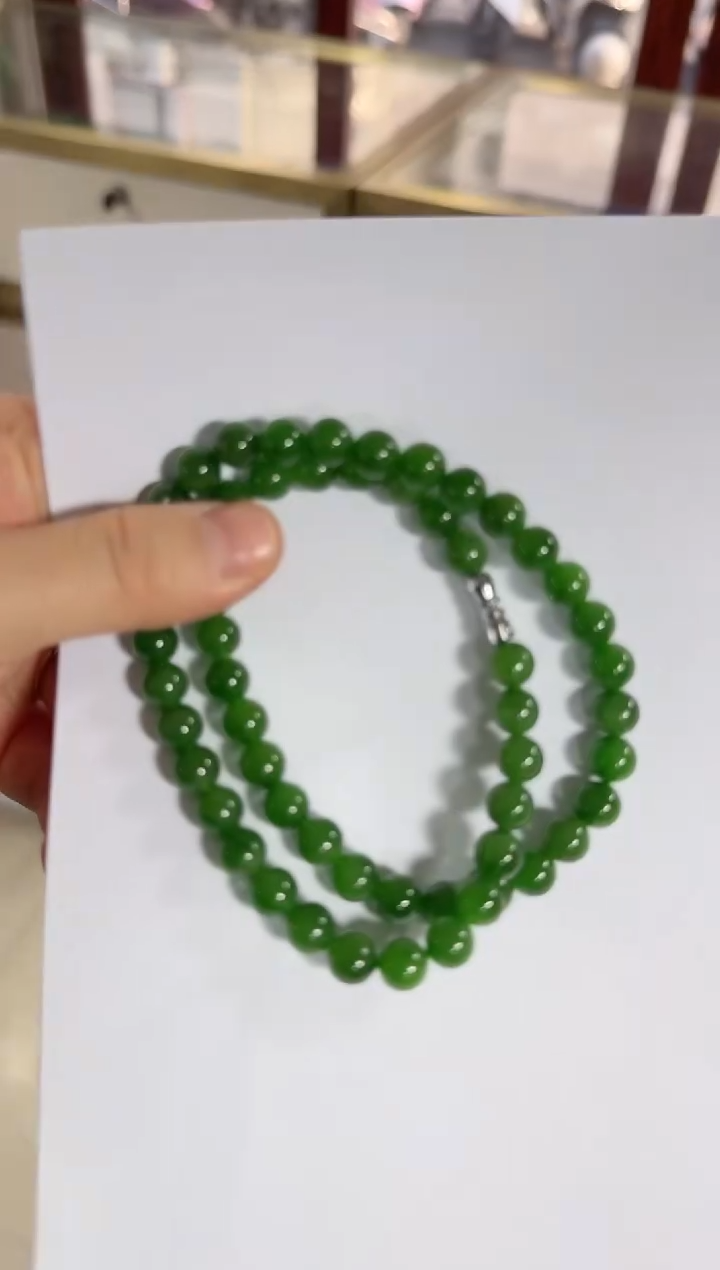 【闪购商品】和田玉（碧玉）未镶嵌颈饰阳绿