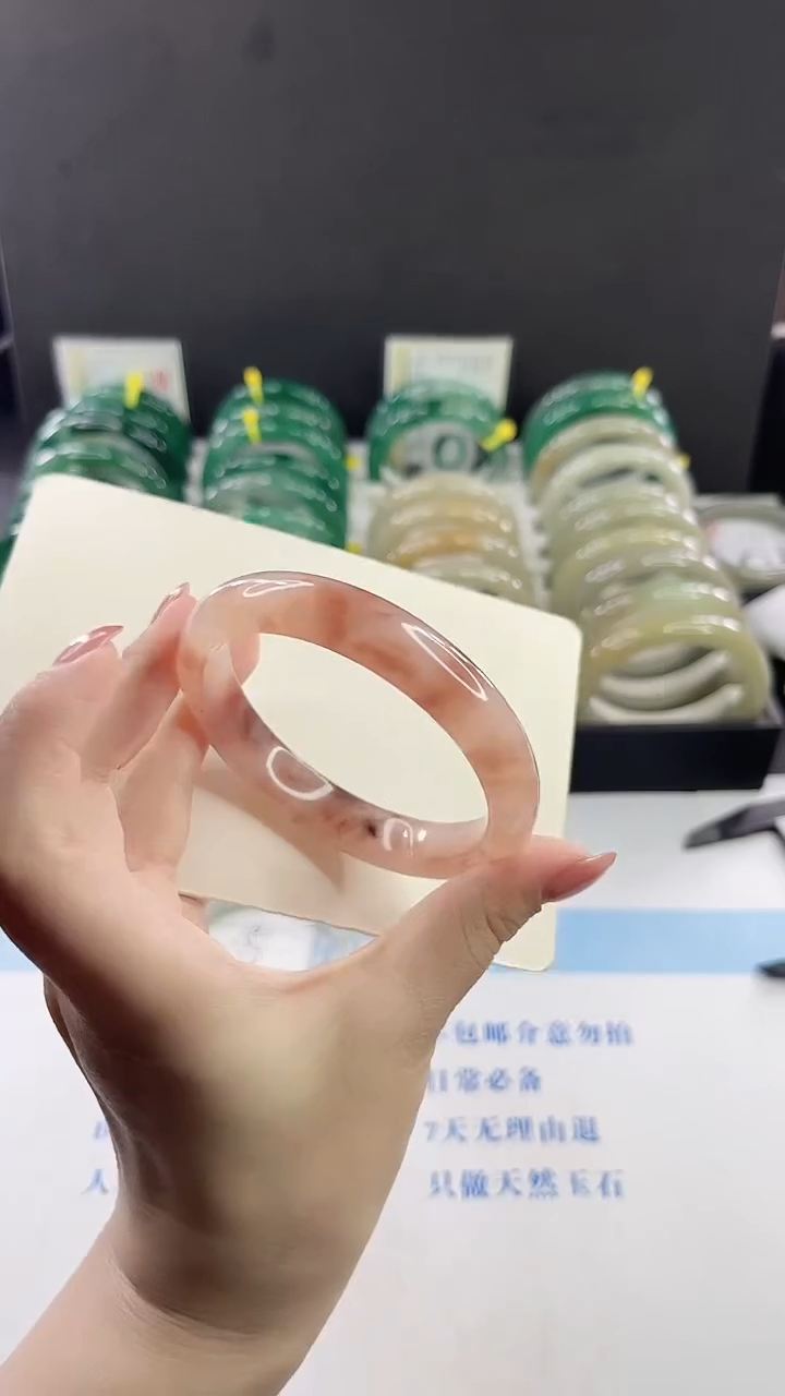 未镶嵌手镯石英质玉多样性发货V73-62