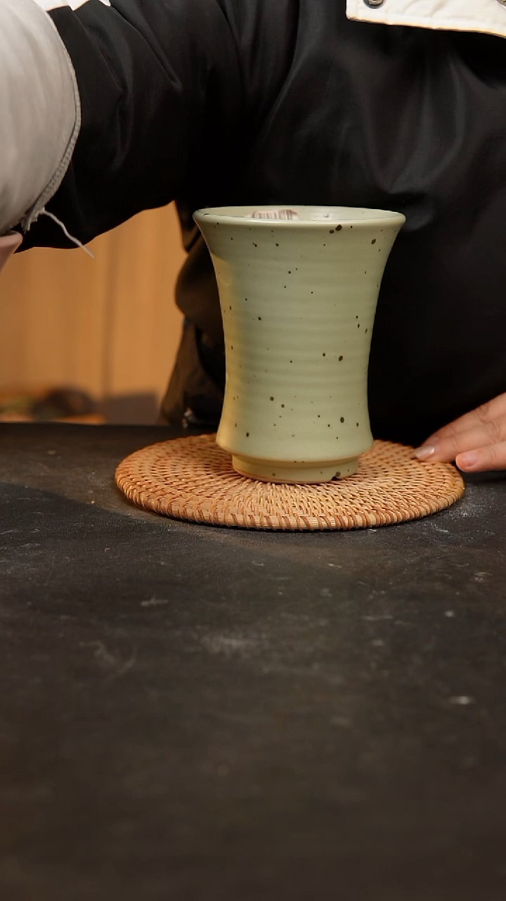 【闪购商品】瓷片泥泥手工花盆口11高14