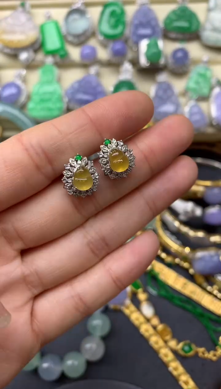 【闪购商品】翡翠颈饰18K金镶嵌390-中国好珍宝