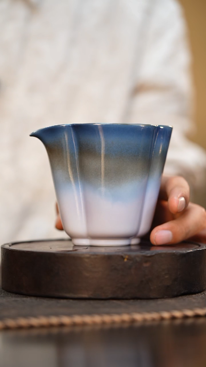 149柴房陶瓷柴烧公道杯