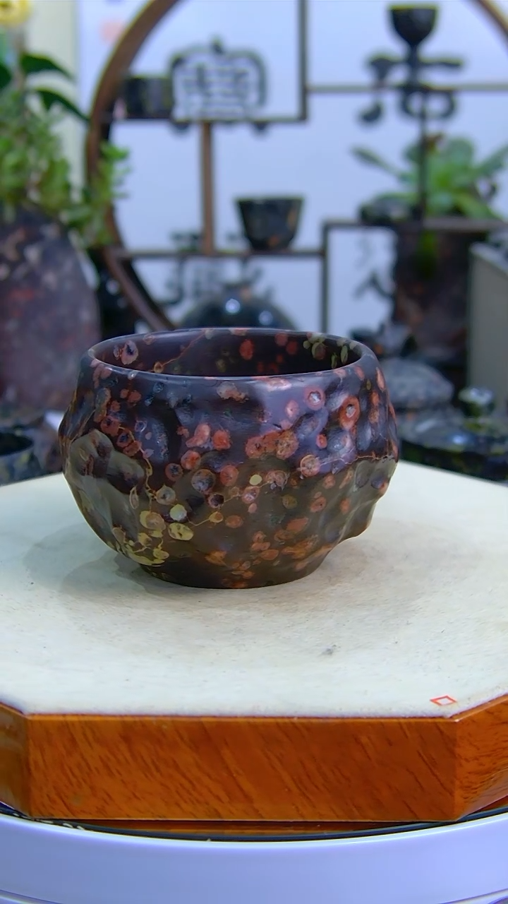 【闪购商品】奢上奢梅花玉茶具