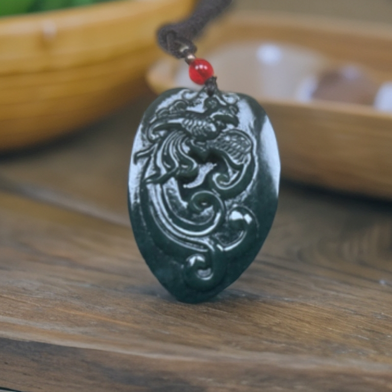 保真和田玉凤凰时尚吊坠百搭精雕拍一发一手工精致气质