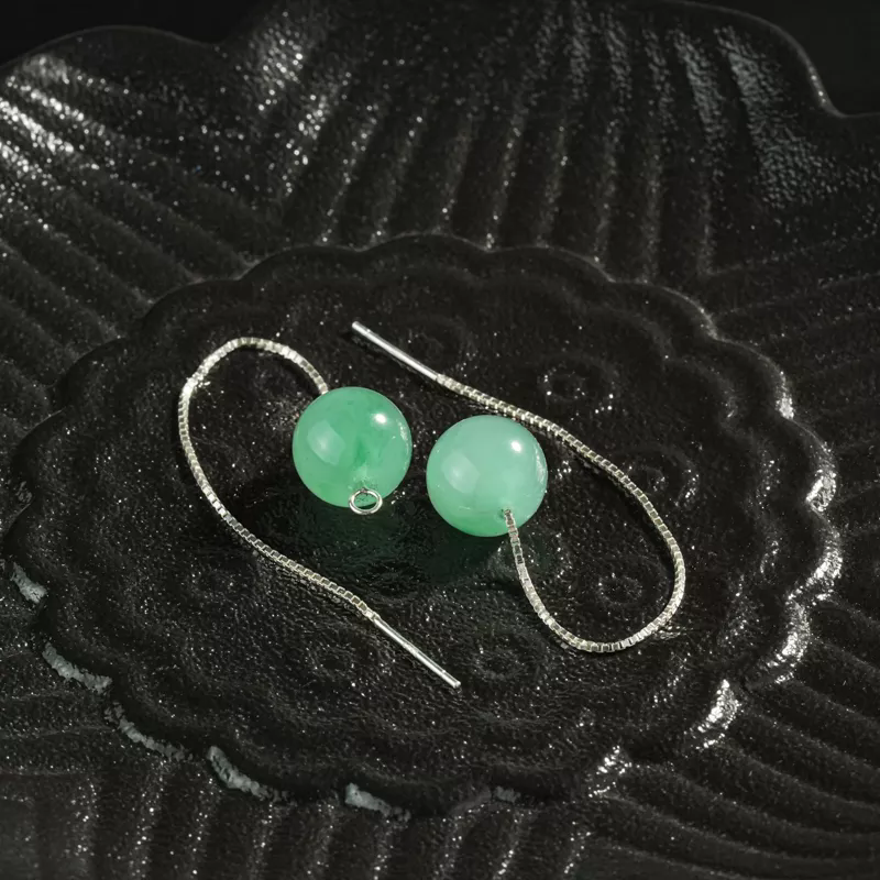 非洲翠耳线（石英质玉多样性发货）