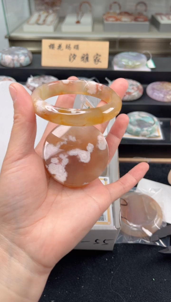 未镶嵌手镯石英质玉56圈口（赠品镯心）6593328