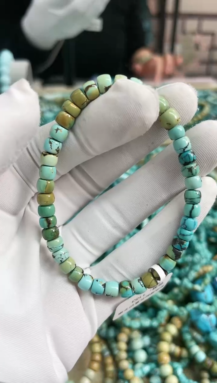 【闪购商品】绿松石珠宝奇石未镶嵌5mm+