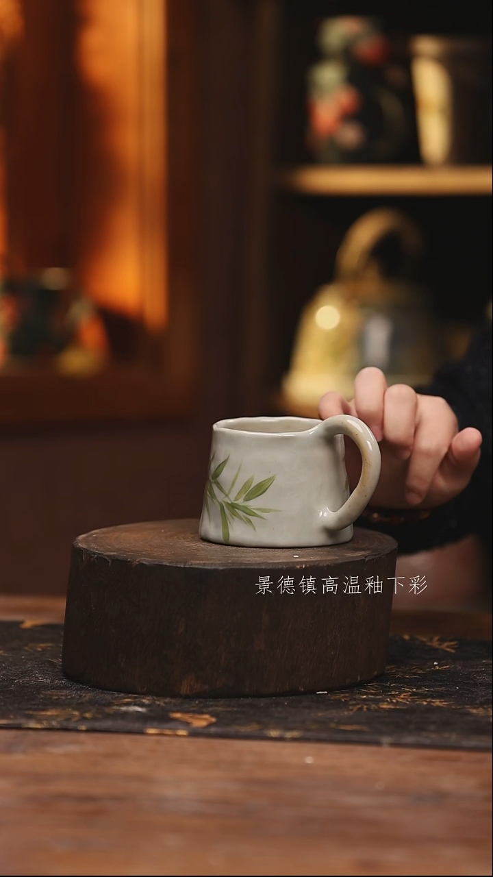 陶瓷景德镇高温釉下手绘陶瓷@L079@