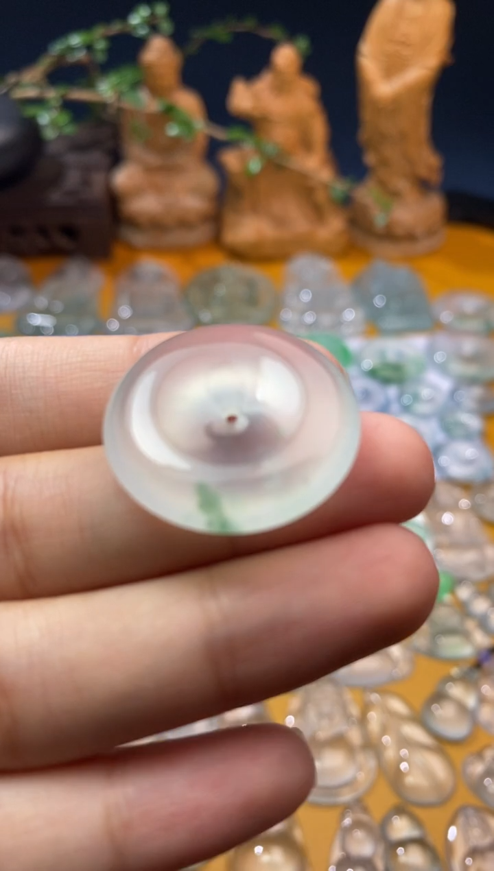 吊坠(不含链)未镶嵌翡翠平安扣