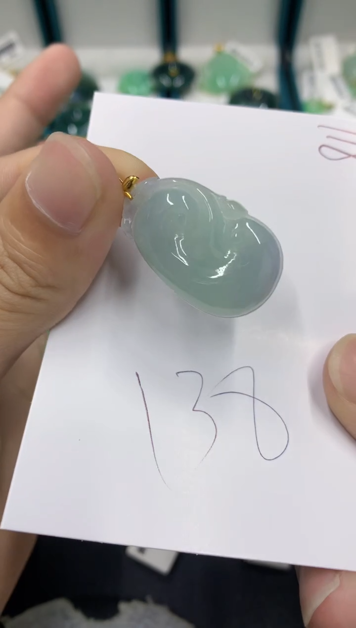 【闪购商品】翡翠颈饰18K金镶嵌翡翠