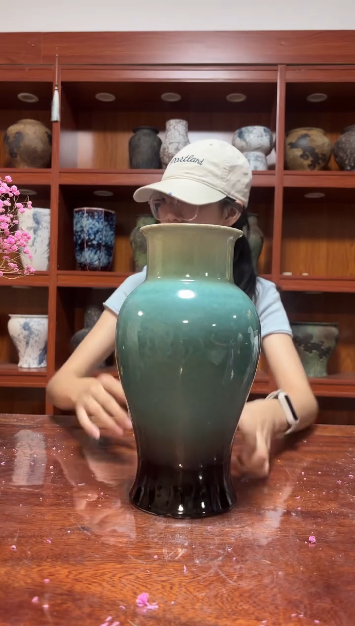 景德镇瑞峰花瓶高30口11