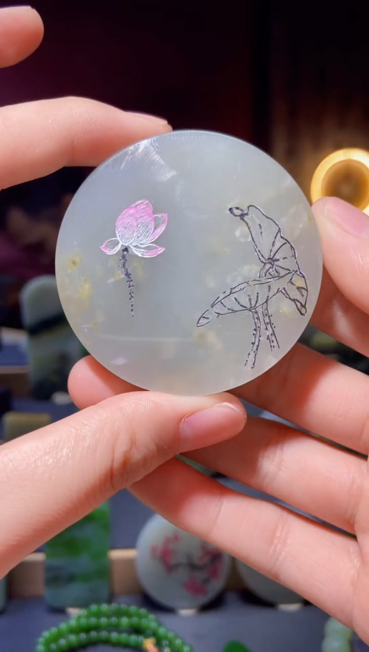 和田玉未镶嵌挂件yc