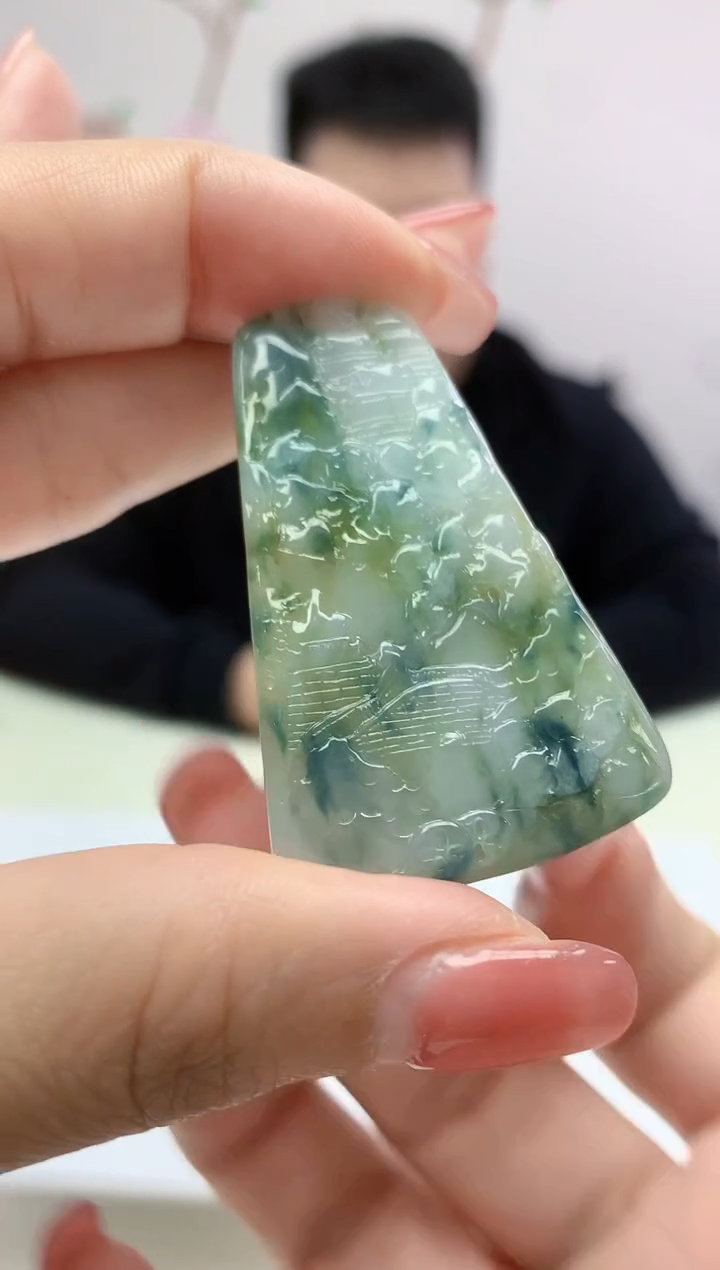 定制翡翠未镶嵌888xm-毛货山水92