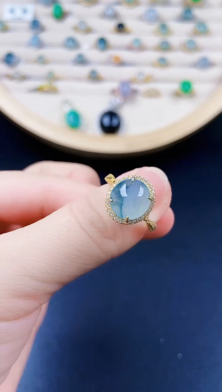 【闪购商品】翡翠戒指银S925镶嵌123124123