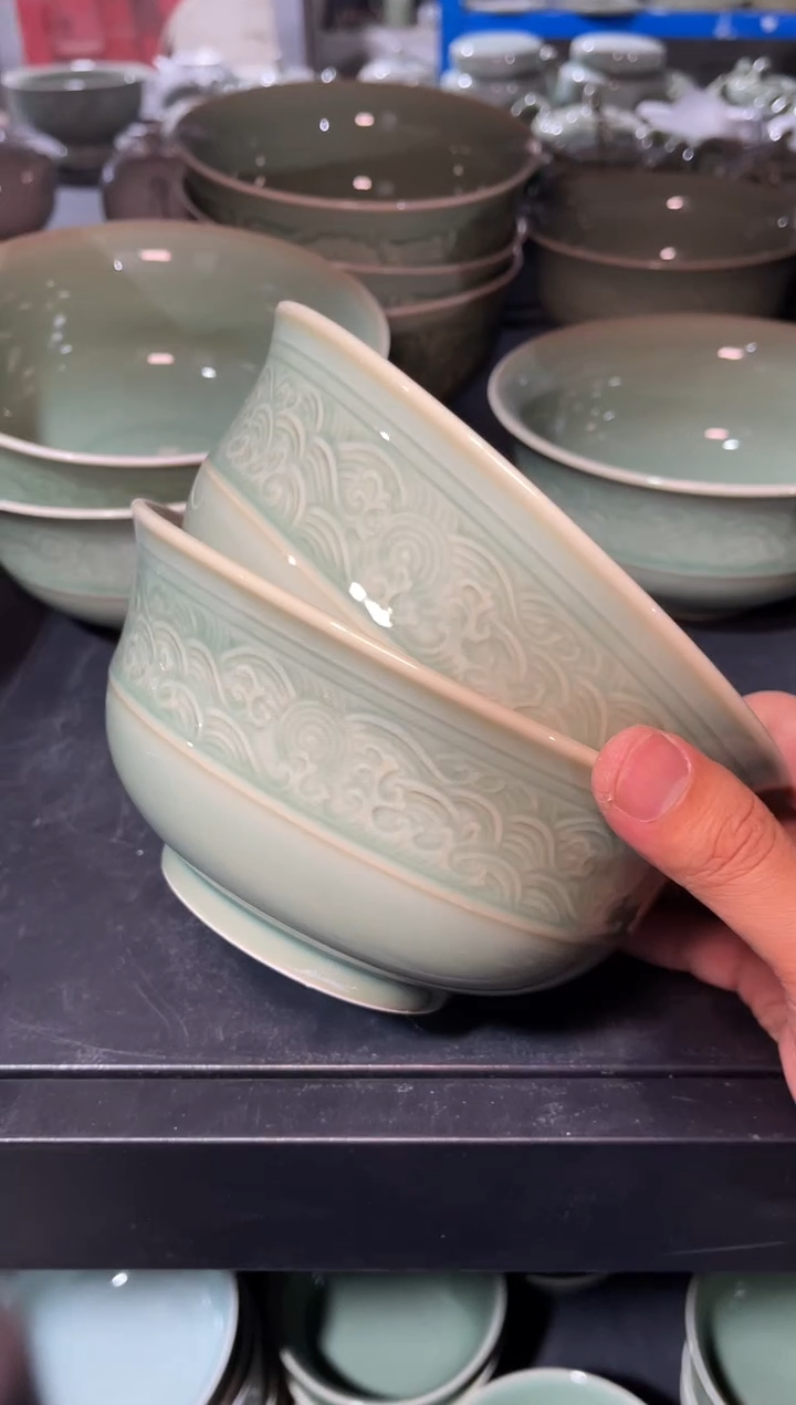 正品7英寸海浪碗2只