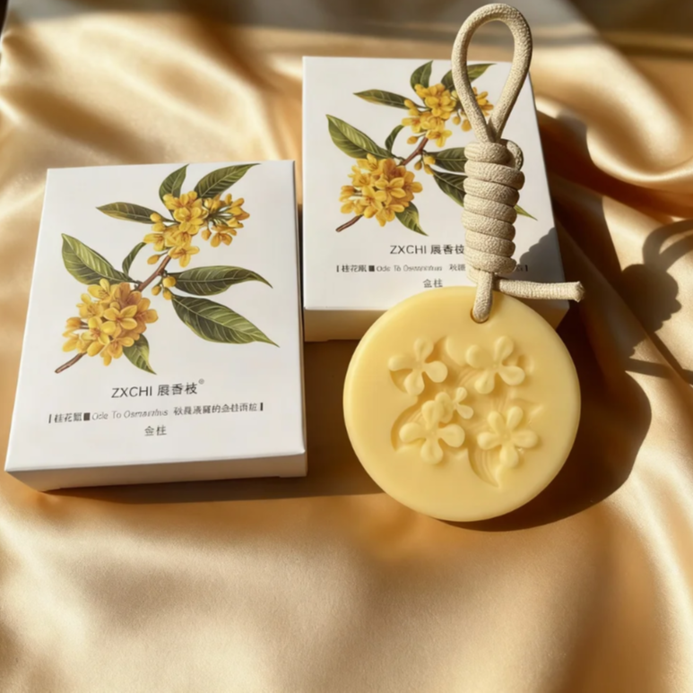 展香枝-香薰蜡片衣柜香薰车载香氛挂件桂花清香高档香薰